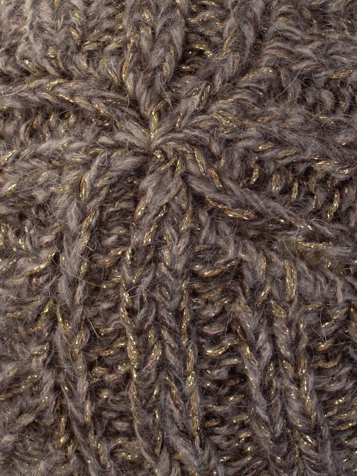 Шапка жен. мох+шерсть+виск+люр LB-BR55034 d.brown/gold - Labbra фото 7