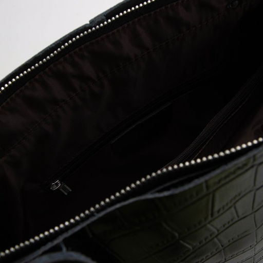 Сумка-тоут на молнии, цвет чёрный - Simaland фото 3
