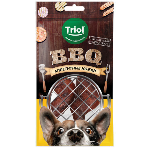 Лакомство для собак Аппетитные ножки, 105г, серия BBQ, Triol  фото 2