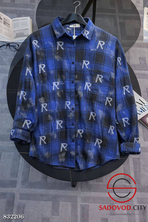 Рубашка женская в клетку