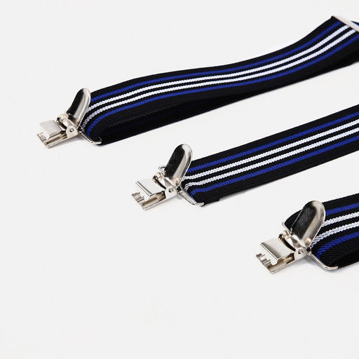 Подтяжки взрослые, ширина 2,5 см, цвет синий/белый - Simaland фото 5