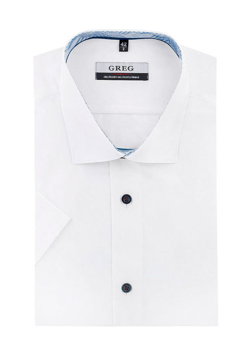 Сорочка мужская короткий рукав GREG 100/109/WH/Z/6p_GB  фото 2