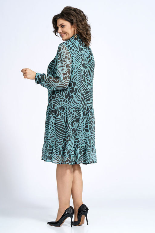 Платье ALANI 2146 бирюза с черным - Alani collection фото 4