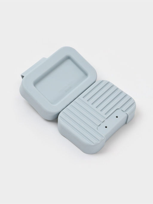 Цена за 2 шт. Мыльница дорожная "Лайн", цвет серый