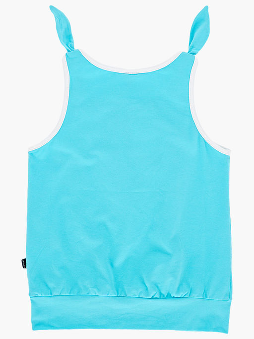 Футболка-топ UD 0359 голубой/белый кант - Mini maxi фото 6