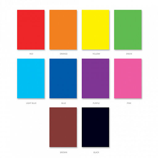 Цена за 10 шт. Цветная бумага односторонняя на клею ErichKrause, Jolly Friends, А4, 10 листов, 10 цветов, игрушка-набор для детского творчества