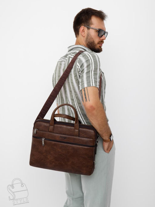Портфель мужской 3105-5 coffee  Jeep