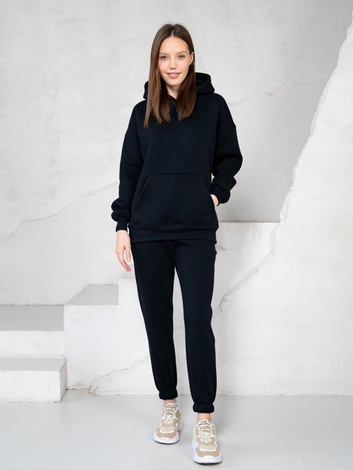 теплый Костюм футер 3-х нитка НАЧЕС,темно-синий - Binita фото 2