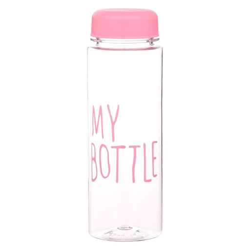 Бутылка для воды My bottle, 500 мл, 19.5×6 см, чехол в комплекте, розовая