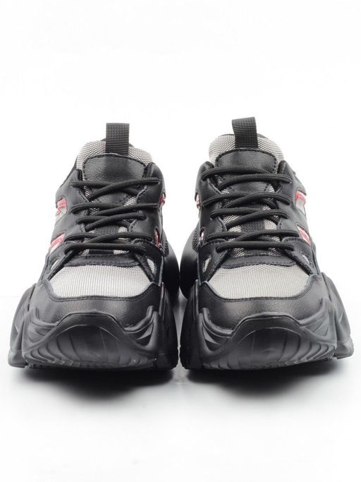 05-DHJ03-1 BLACK Кроссовки женские (нат.кожа, нат.замша, текстиль) - Фабричный китай фото 9