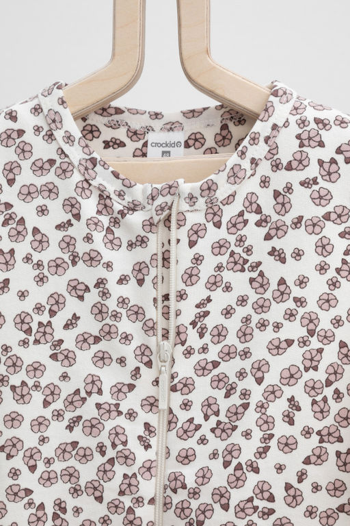 Crockid _ К 6192/розовые скандинавские цветы комбинезон яс  фото 2