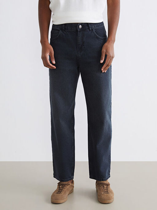 Loose Fit Erkek Jean Pantolon