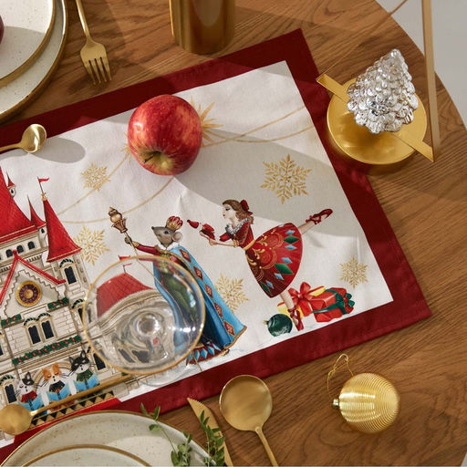 Дорожка новогодняя на стол Этель Щелкунчик 40?147  5 см, 100% хл, саржа 190 г/м?