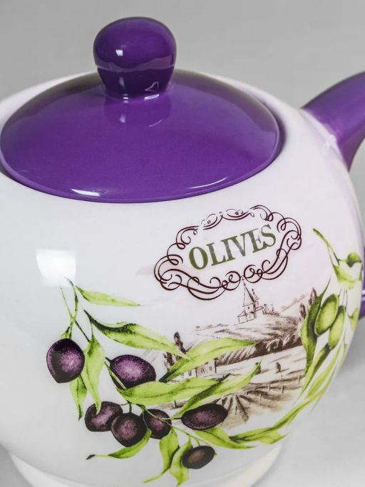 Чайник ОЛИВКИ 950 мл в подарочной упаковке арт.MFK21040 /МФК/  фото 4