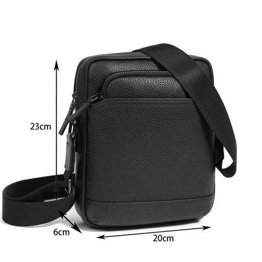 Мужская сумка, кожа, MIRONPAN 91172 Черный