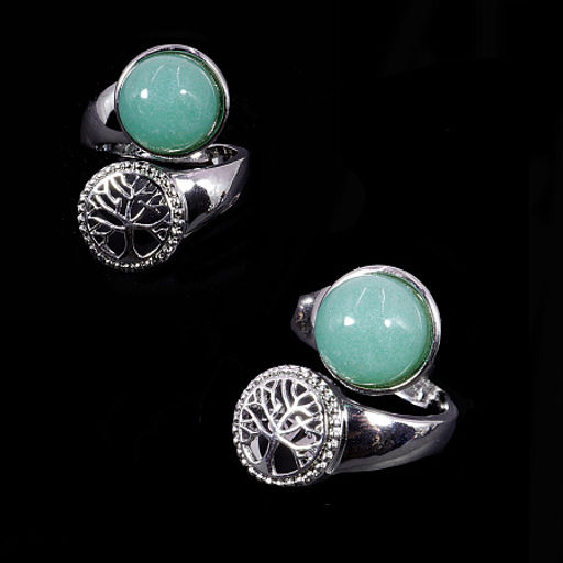 Кольцо из камня Нефрит с Деревом Жизни привлекает достаток - Сандаловый дом фото 2