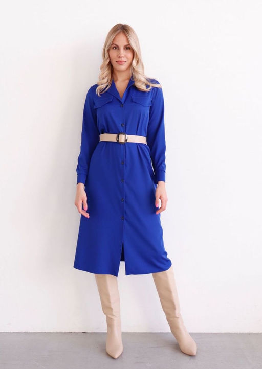 Платье-рубашка с английским воротником - Martichelli фото 4