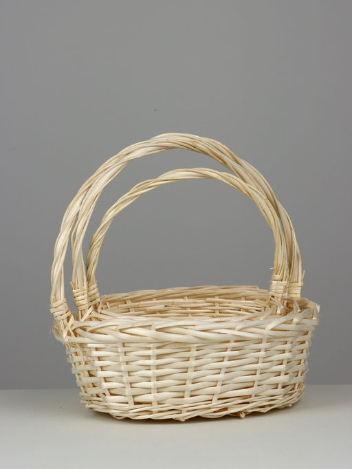 Корзина плетёная для хранения, ива, светлая, набор 3 шт.