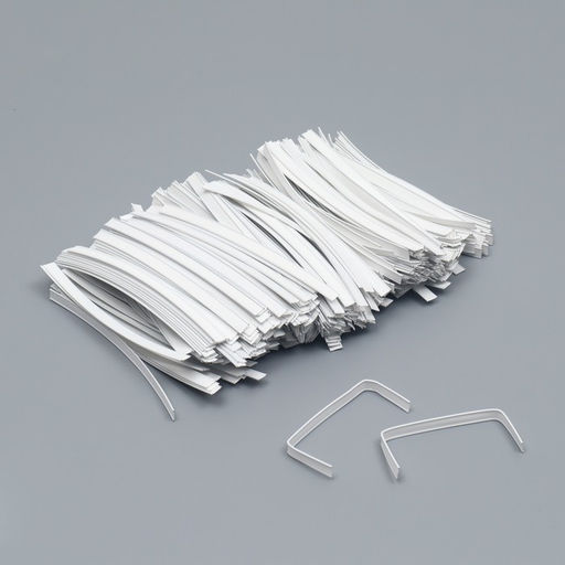 Цена за 500 шт. Клип - лента в нарезке, белый, для фиксация упакованной продукции, 13 см