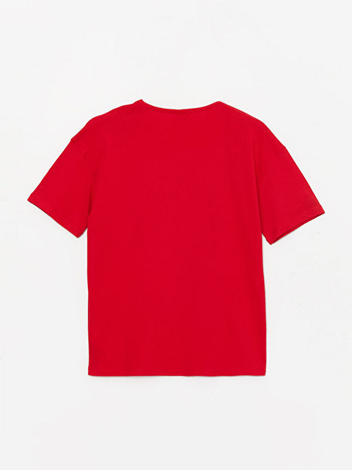 Bisiklet Yaka Atat?rk Bask?l? K?sa Kollu K?z ?ocuk Ti??rt