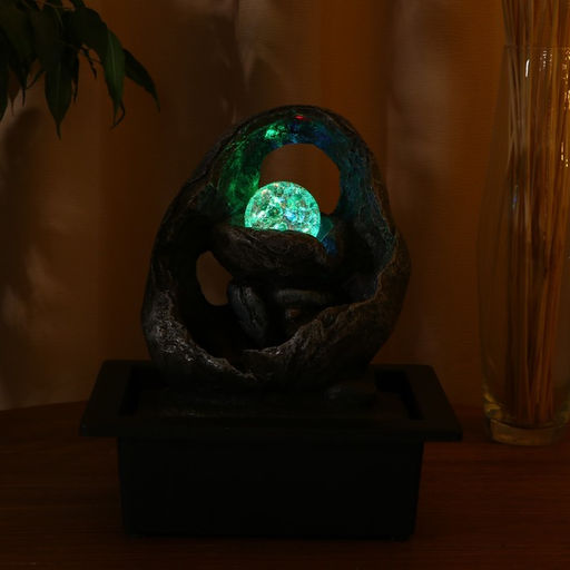 Фонтан настольный «Томирис», лунная сила, 18×25 см, с подсветкой