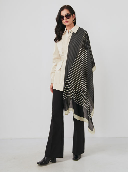 Большой, мягкий, тонкий и очень нежный двусторонний палантин - Tantino фото 2