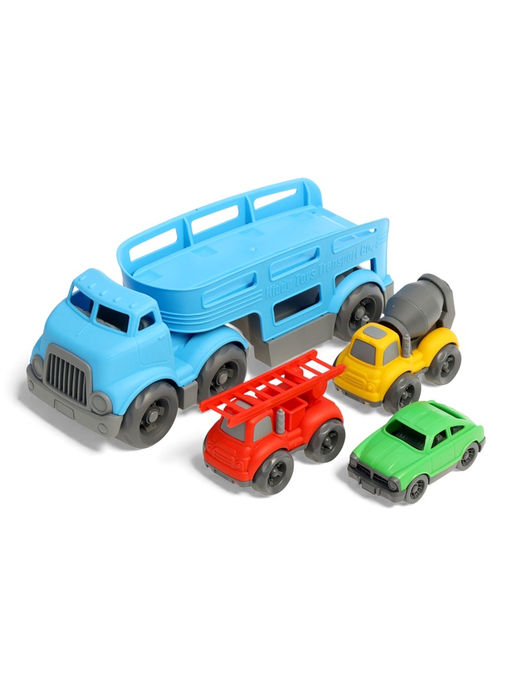 Грузовик - автовоз «Спецтехника», с 3 машинками, подвижные элементы, цвет МИКС