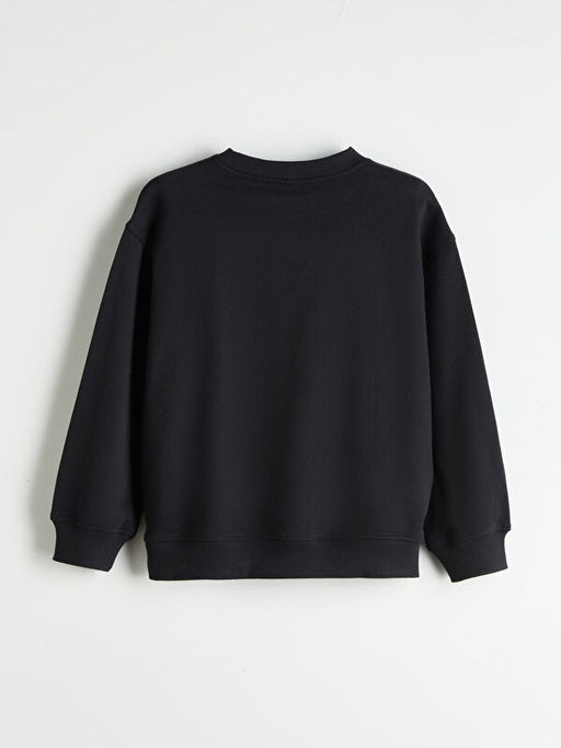 Y?lba?? Temal? Stitch Bask?l? K?z ?ocuk Sweatshirt