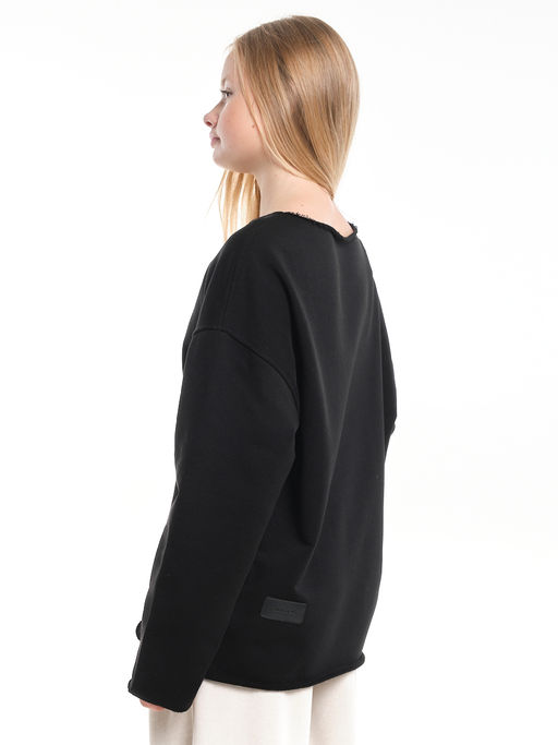 Толстовка для девочки 22-2019 черный - Mini maxi фото 10