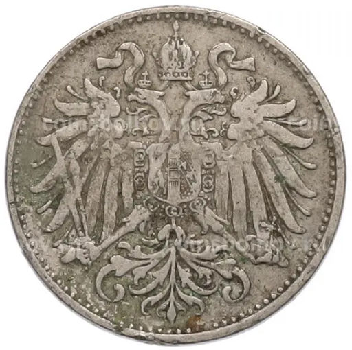 Монета 10 геллеров 1895 года Австрия