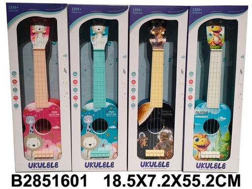 Укулеле (гитара) 50см, 4 струны (2851601) 4цв. в ассорт., в коробке