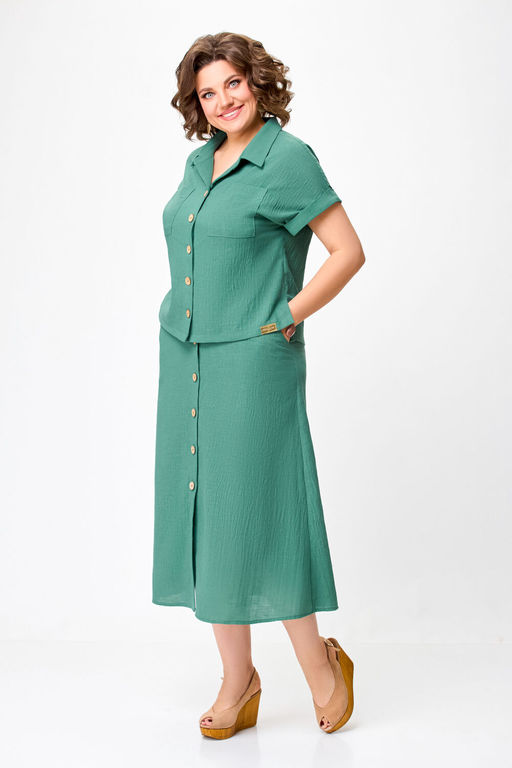 Блуза Swallow 803.2 черный+серебряный узор фото 567