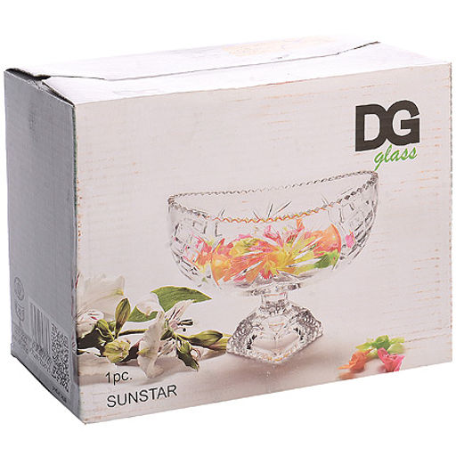 7110 Ваза для конфет SUNSTAR на ножке 330 мл 11см (х16)
