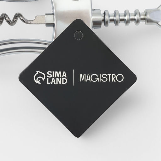 Штопор для вина Magistro Volt, h=18.5 см, серебристый  фото 2