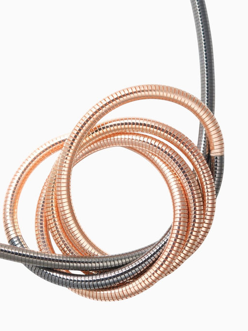 Браслет трансформируется в кулон «Обруч», металл, цвет золото, серебро