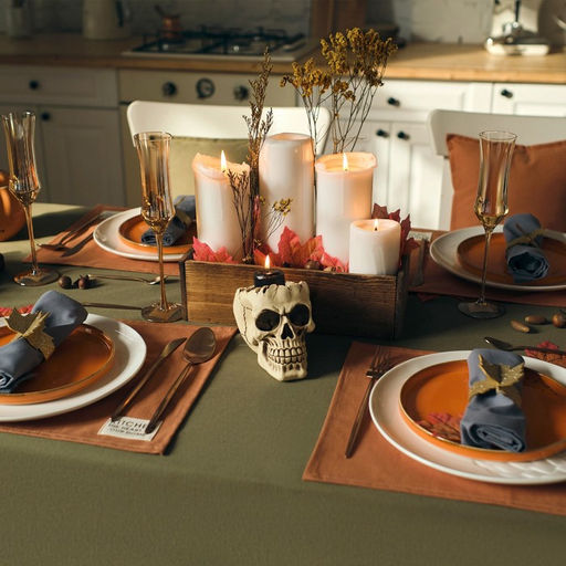 Скатерть Этель Kitchen 150×250 см, цвет зелёный, 100% хл, саржа 220 г/м²