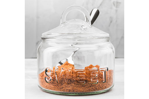 Сахарница 540 мл 11,5*11,5*12 см Glaskraft с ложкой, стекло - Elan gallery фото 9