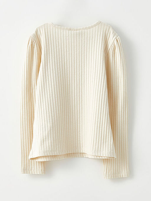 Bisiklet Yaka Basic Uzun Kollu K?z ?ocuk Ti??rt - Waikiki фото 3