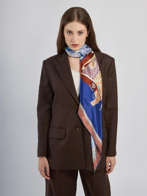 Платок жен. шелк 90х90 B03-8420-12 - Eleganzza фото 3
