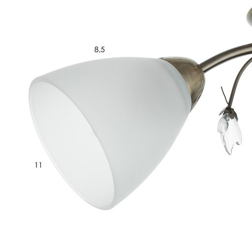 Люстра «Оливия» 3×40 Вт E27 бронза 45×43×20 см