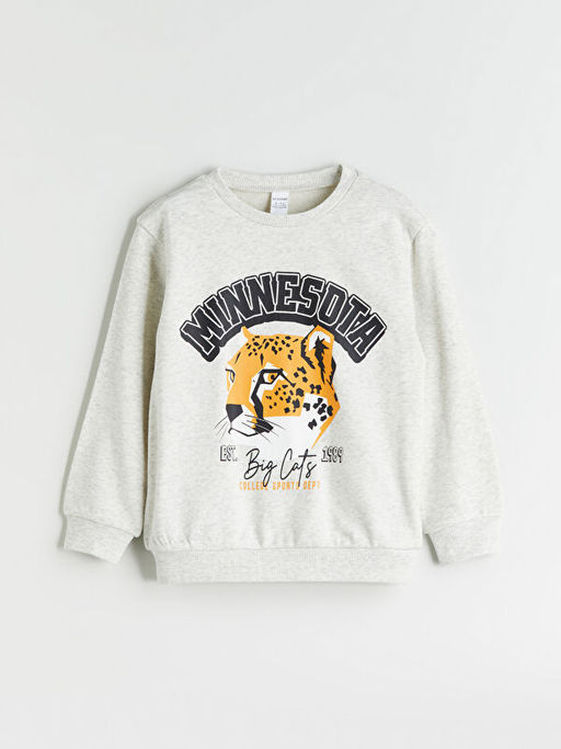 Bisiklet Yaka Erkek ?ocuk Sweatshirt