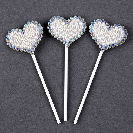 Набор для украшения торта Блестящие сердечки, в наборе 3 шт. - Страна карнавалия фото 11