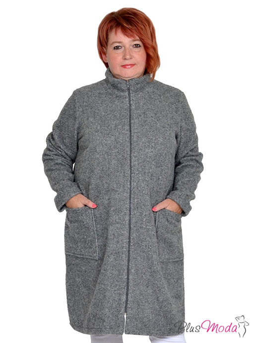 Жакет-дубленка Модель №1315 размеры 44-84 - Plusmoda фото 7