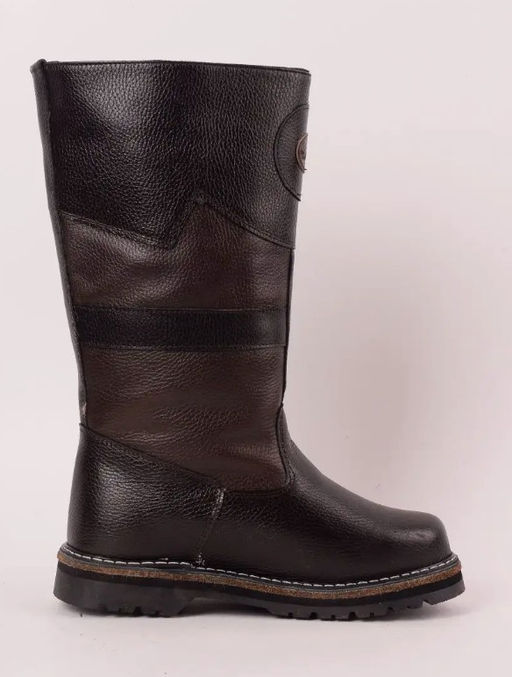 Монголки мужские высокие коричневые, подошва лепесток,