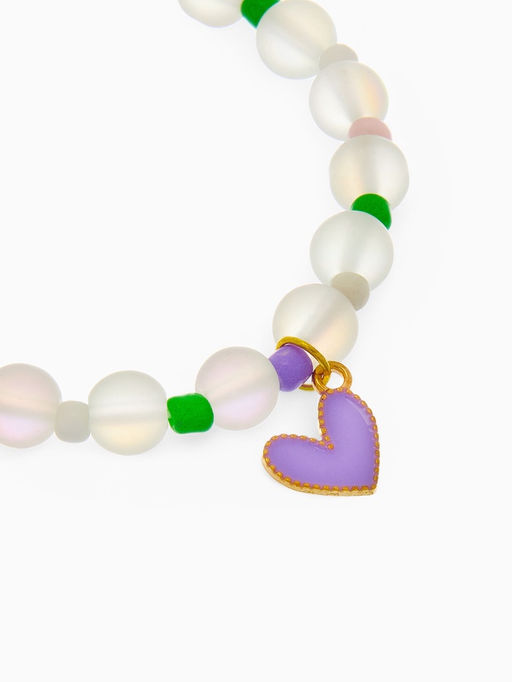 Цена за 2 шт. Браслет детский «Выбражулька» кошачий глаз бусина 8 мм, разноцветный