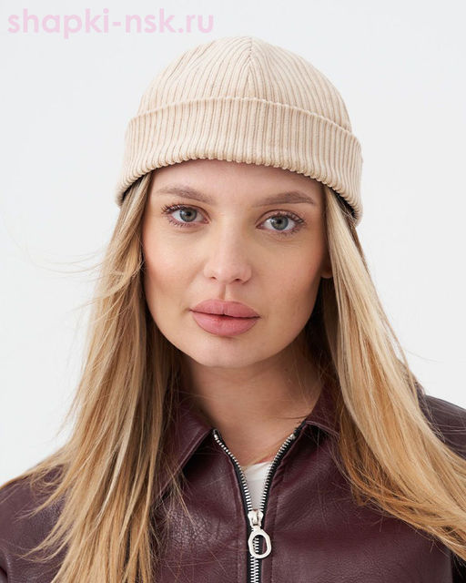 Докер вельвет на тр.подкл. Шапка (56-58)