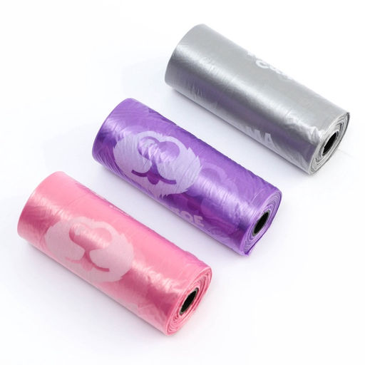 Цена за 15 шт. Пакеты для уборки за собаками в шоубоксе «Пушистое счастье» (15 рулонов по 15 пакетов, 22 х 30 см)