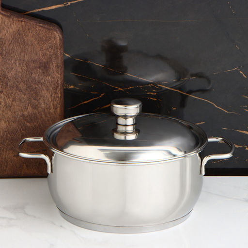 Кастрюля ТРАДИЦИЯ 2,5л мет.крышка, с ТРС-3 прут. ручки (200мм) арт.1с2343, 3с101 Аша