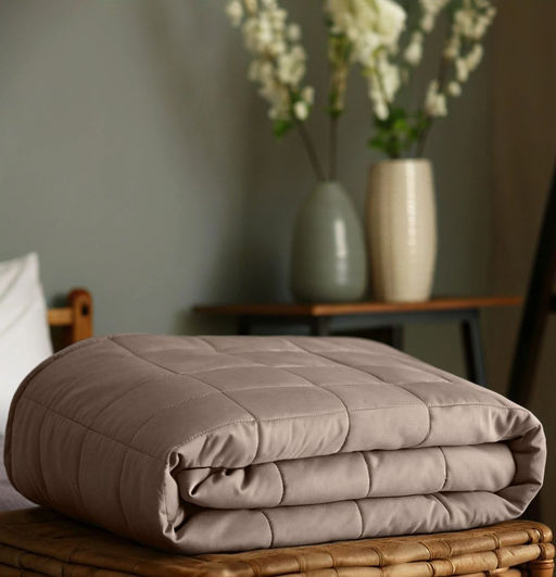 Спальный комплект с одеялом бежевый Моноспейс 1,5-сп + 2 наволочки - Ecotex фото 5