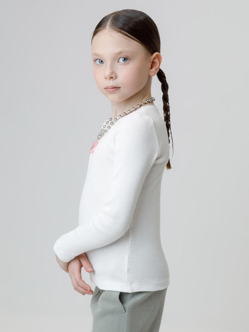 Сахар к635 лонгслив (футболка дл.рукав) для дев Crockid